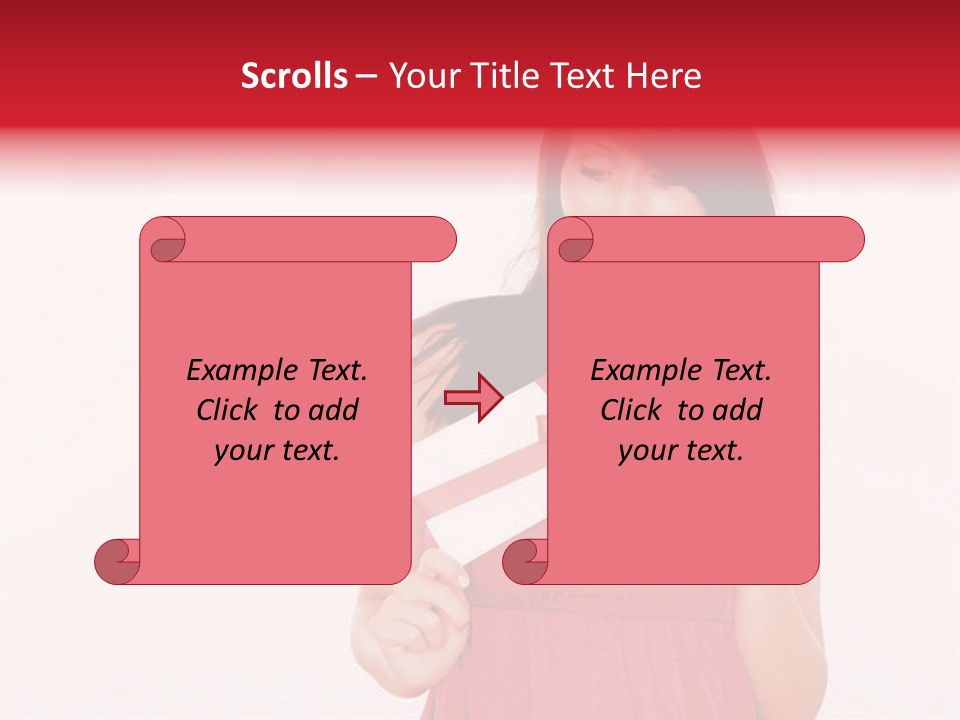 Valentine Smile Holding PowerPoint Template