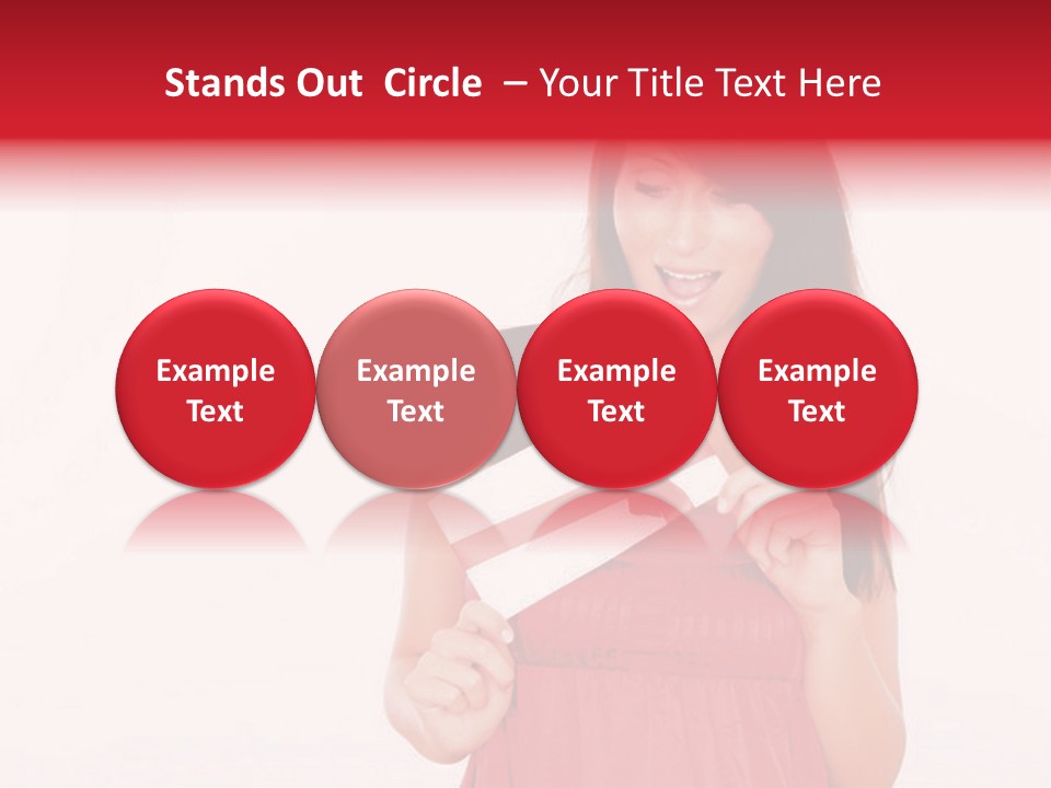 Valentine Smile Holding PowerPoint Template