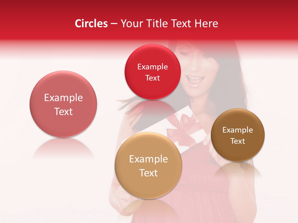 Valentine Smile Holding PowerPoint Template