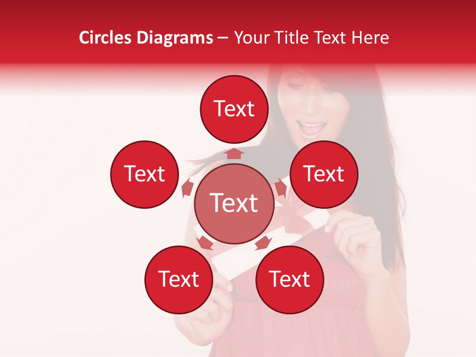 Valentine Smile Holding PowerPoint Template