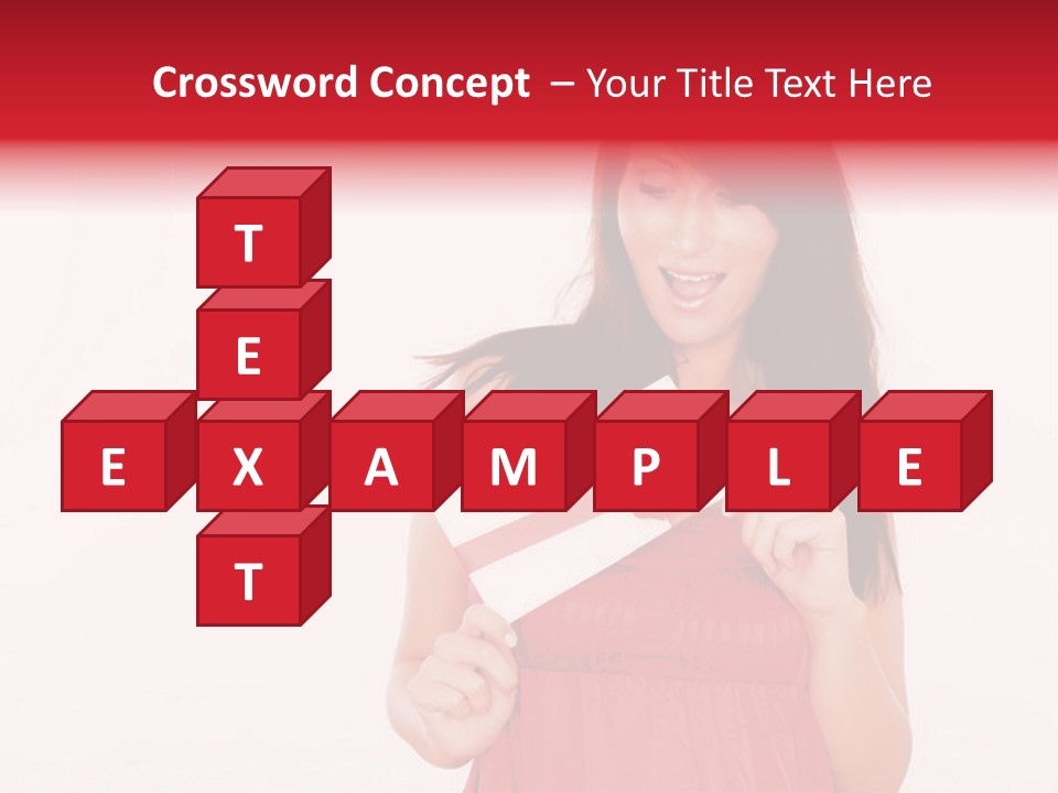 Valentine Smile Holding PowerPoint Template