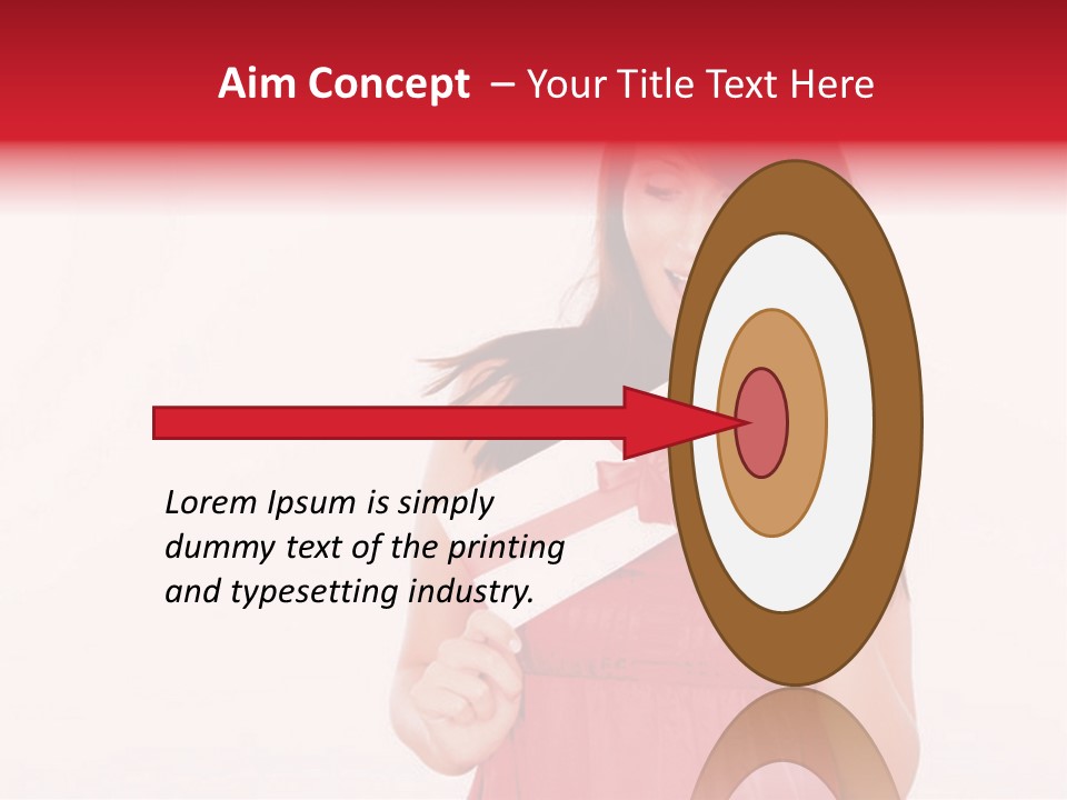 Valentine Smile Holding PowerPoint Template