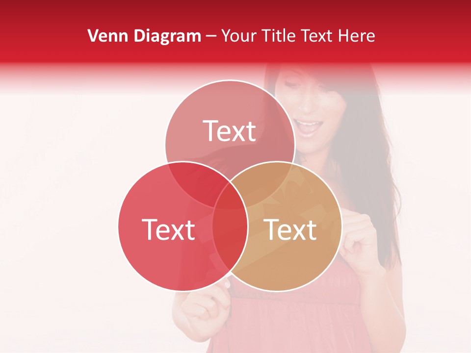 Valentine Smile Holding PowerPoint Template