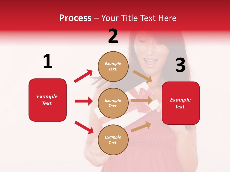 Valentine Smile Holding PowerPoint Template