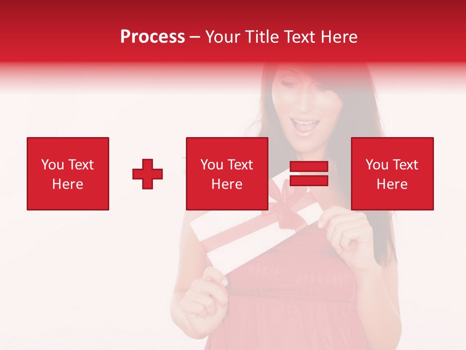 Valentine Smile Holding PowerPoint Template