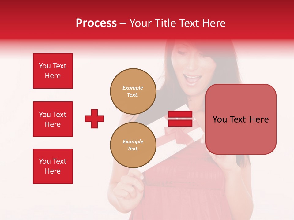 Valentine Smile Holding PowerPoint Template