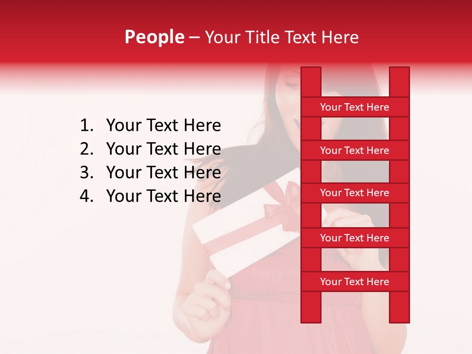 Valentine Smile Holding PowerPoint Template