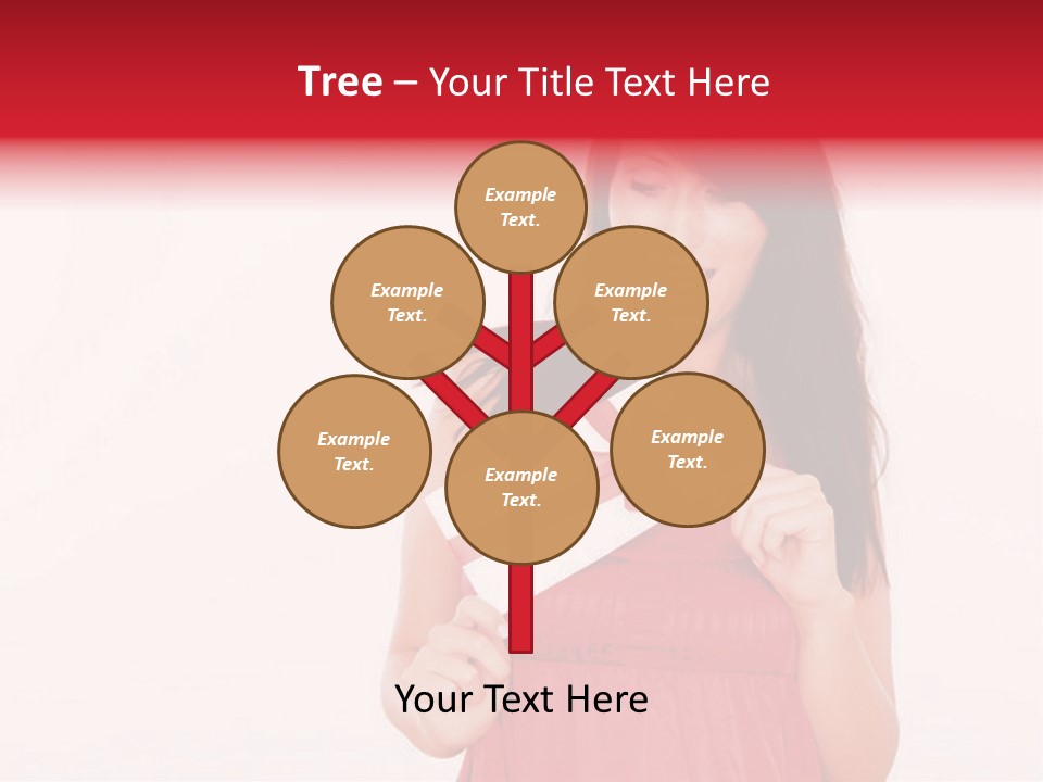 Valentine Smile Holding PowerPoint Template