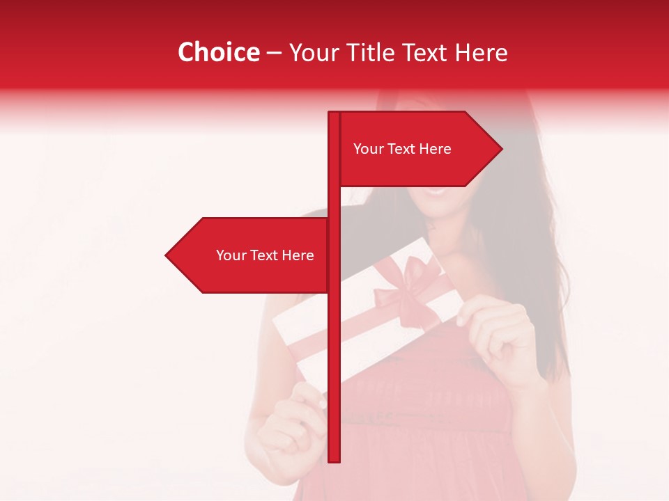 Valentine Smile Holding PowerPoint Template