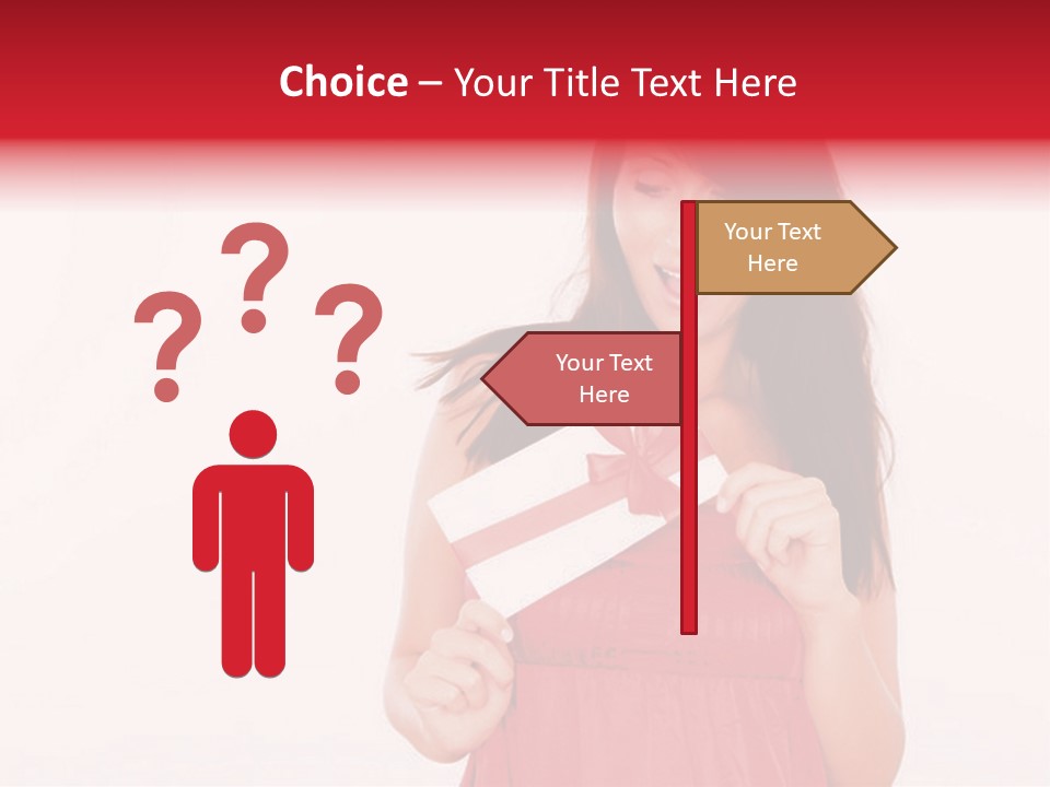 Valentine Smile Holding PowerPoint Template