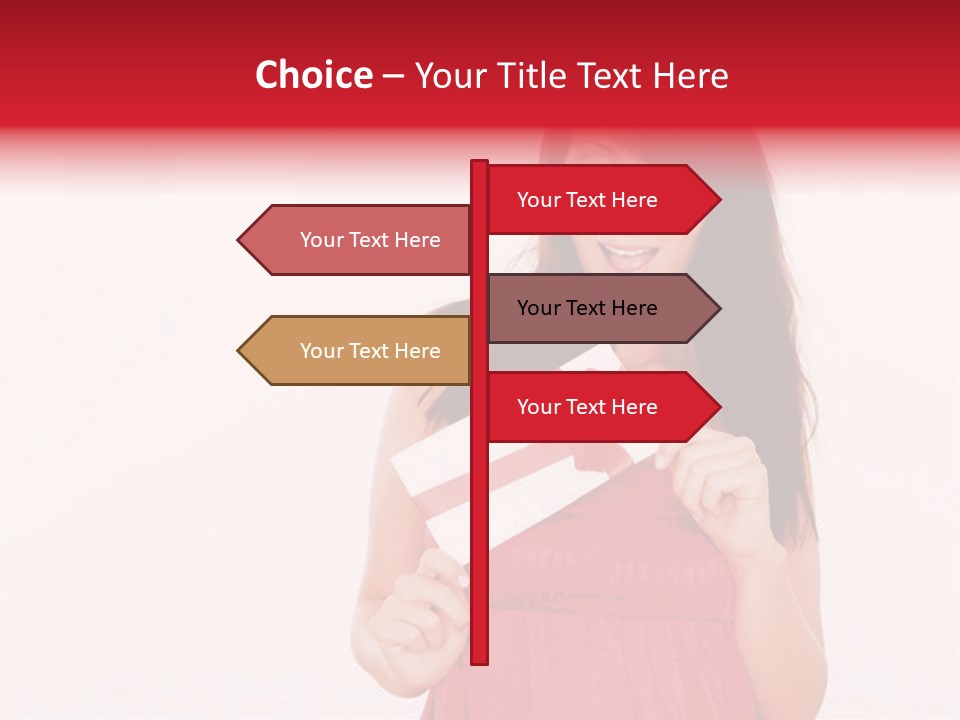 Valentine Smile Holding PowerPoint Template