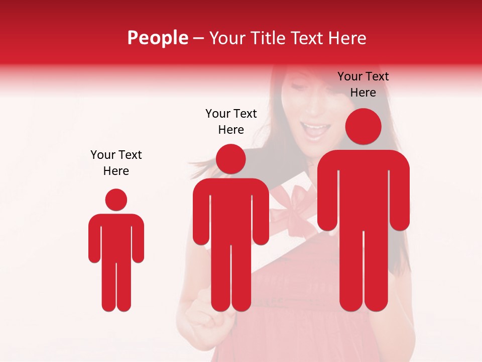 Valentine Smile Holding PowerPoint Template