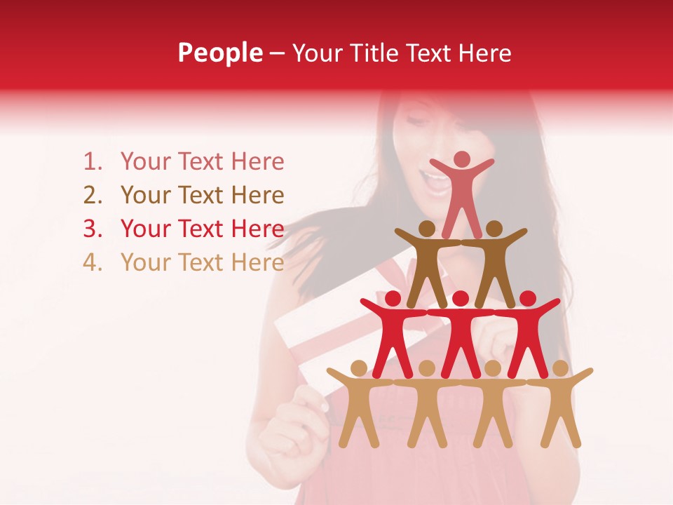 Valentine Smile Holding PowerPoint Template