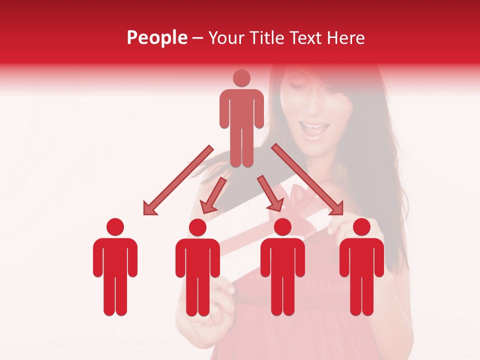 Valentine Smile Holding PowerPoint Template