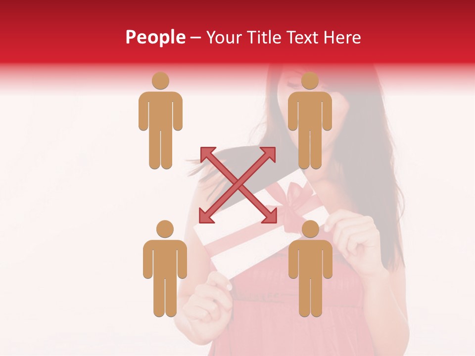 Valentine Smile Holding PowerPoint Template