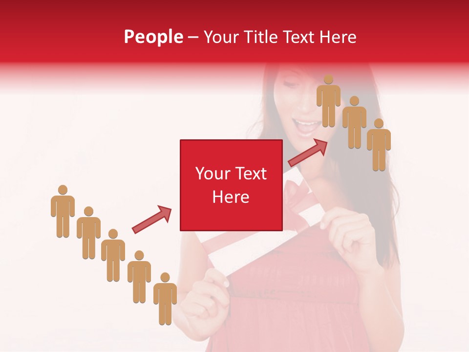 Valentine Smile Holding PowerPoint Template