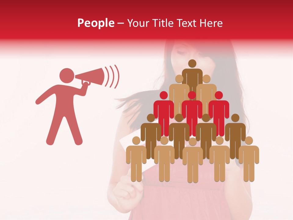 Valentine Smile Holding PowerPoint Template