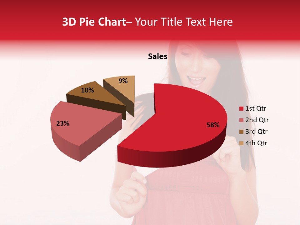 Valentine Smile Holding PowerPoint Template