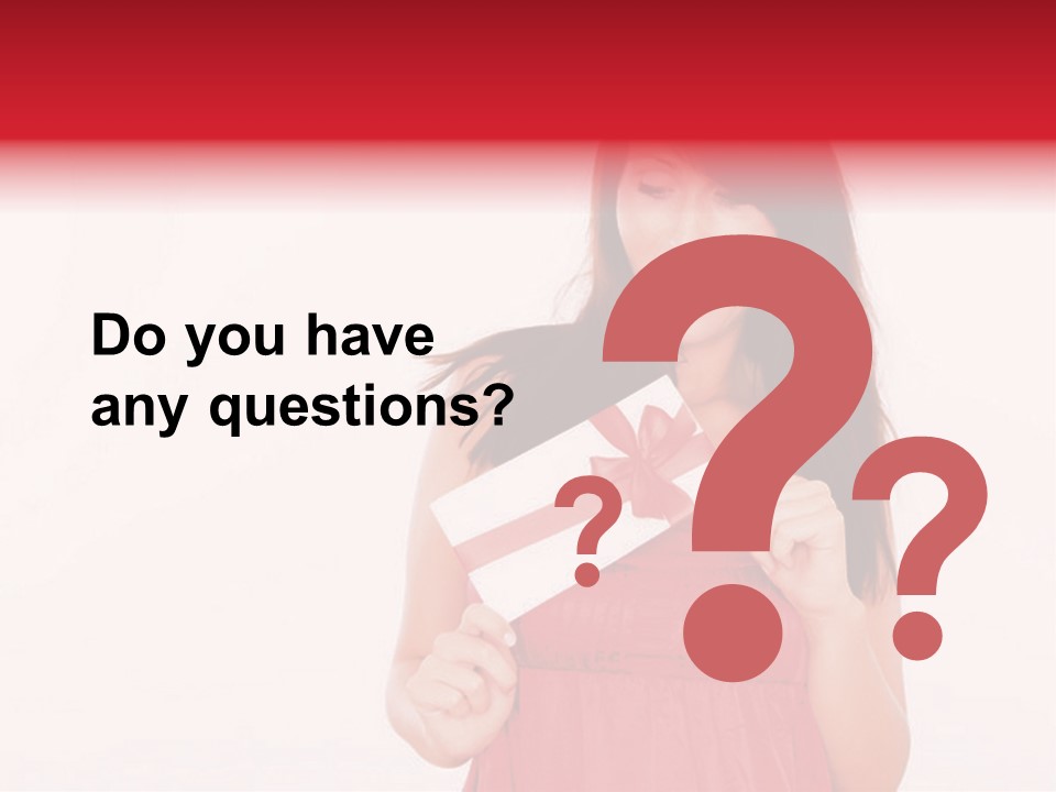 Valentine Smile Holding PowerPoint Template