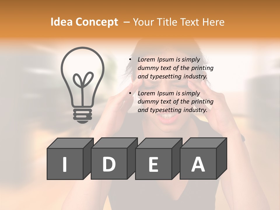 Concept Business Female PowerPoint Template