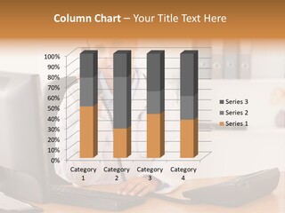 Phone Smile Desk PowerPoint Template