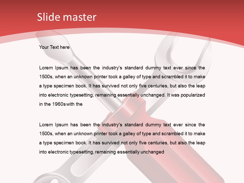 Adjust Wrench Industry PowerPoint Template