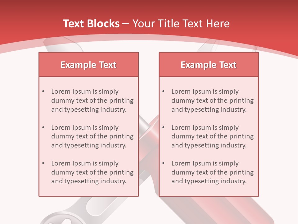 Adjust Wrench Industry PowerPoint Template