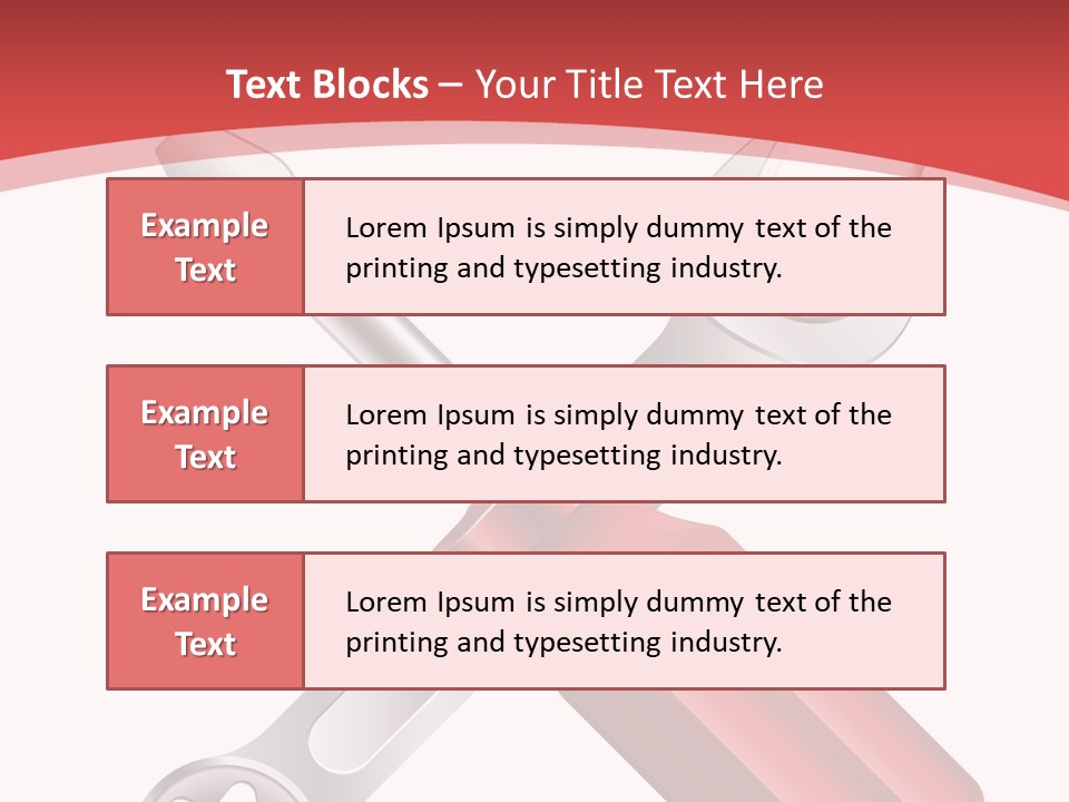 Adjust Wrench Industry PowerPoint Template