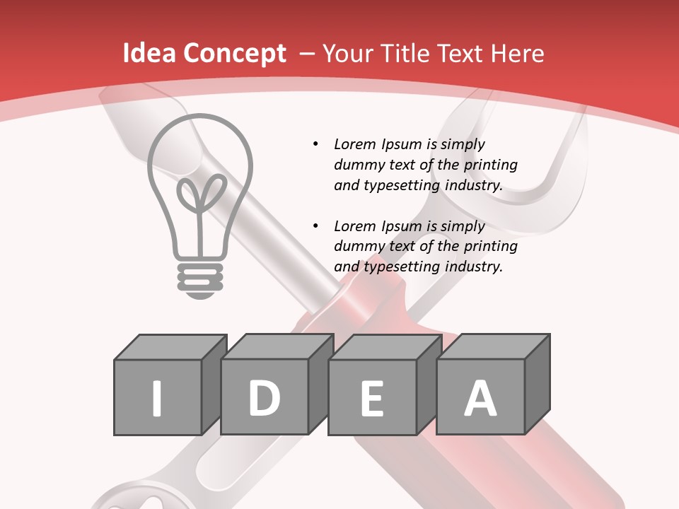 Adjust Wrench Industry PowerPoint Template
