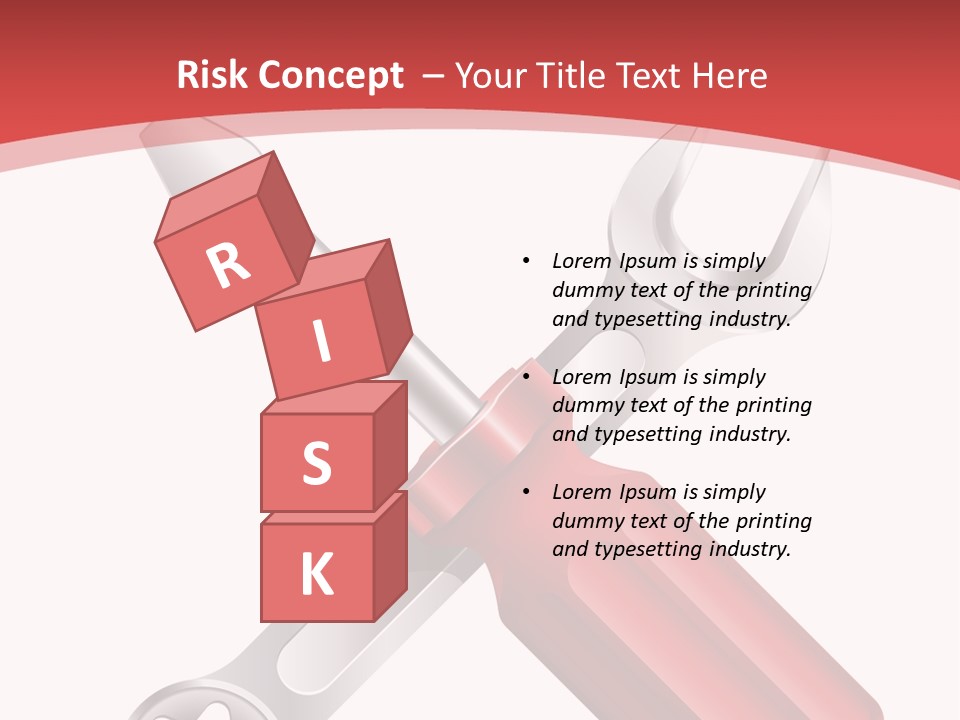 Adjust Wrench Industry PowerPoint Template