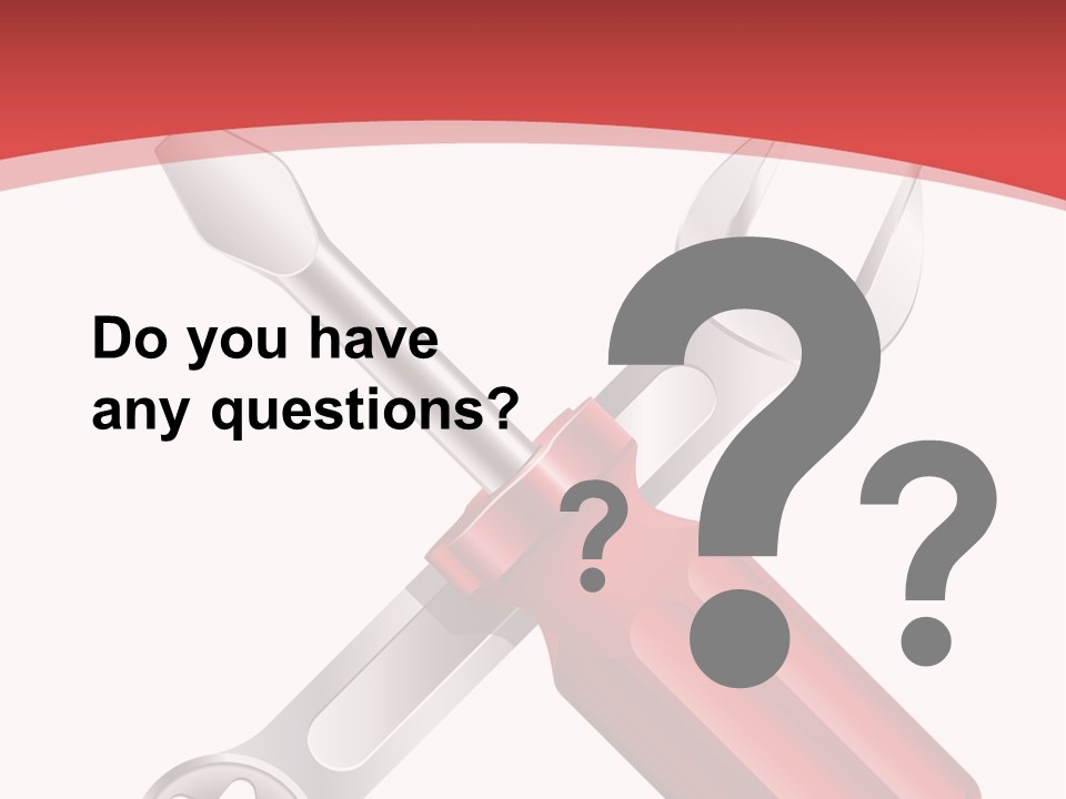 Adjust Wrench Industry PowerPoint Template