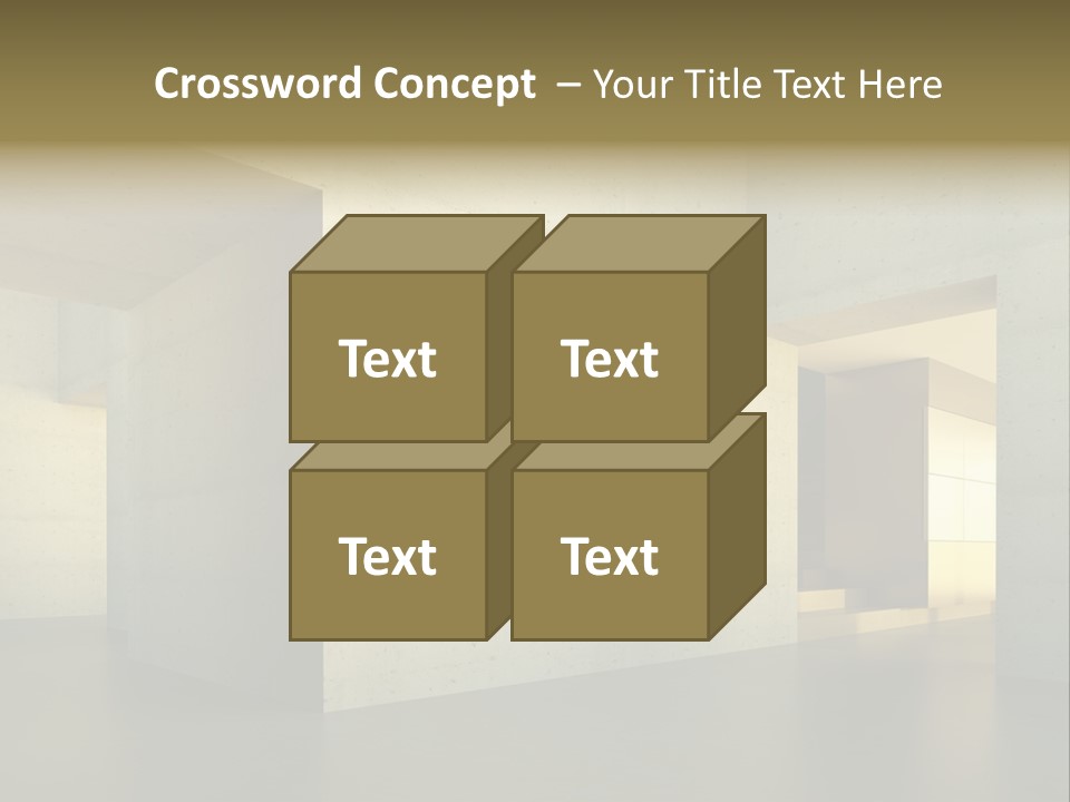 Minimalism Domestic Kitchen PowerPoint Template