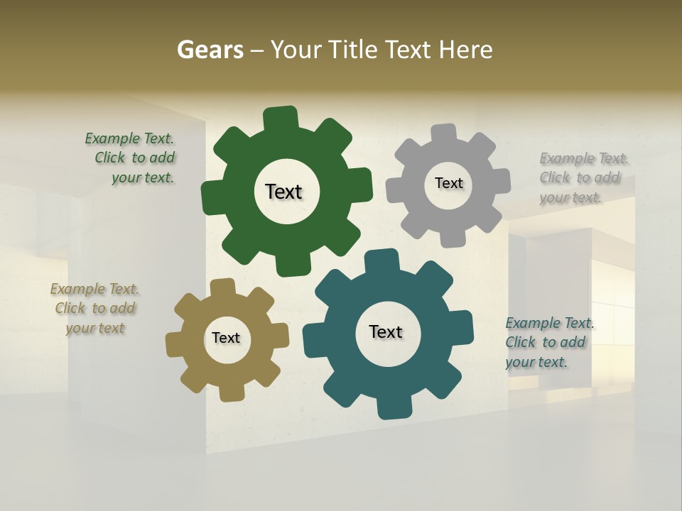 Minimalism Domestic Kitchen PowerPoint Template