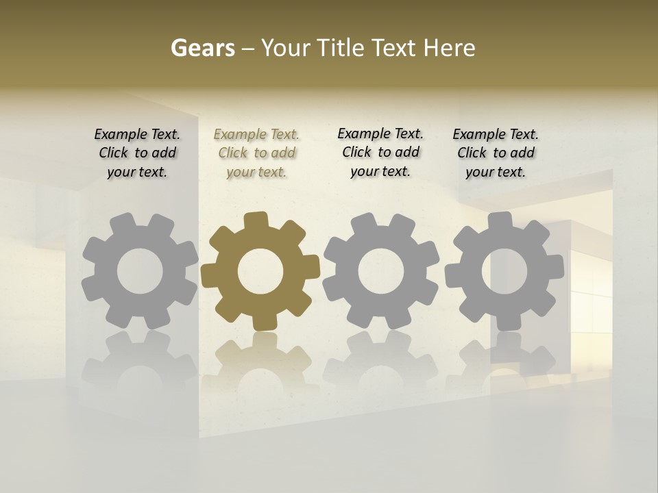 Minimalism Domestic Kitchen PowerPoint Template