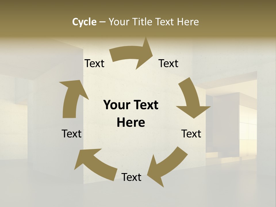 Minimalism Domestic Kitchen PowerPoint Template