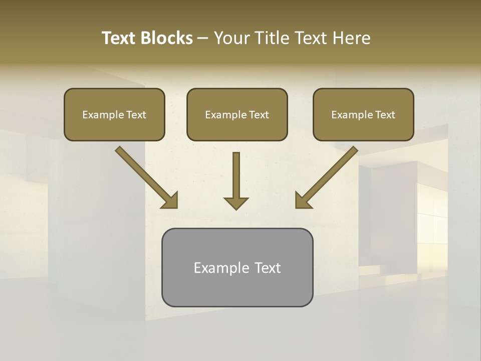 Minimalism Domestic Kitchen PowerPoint Template