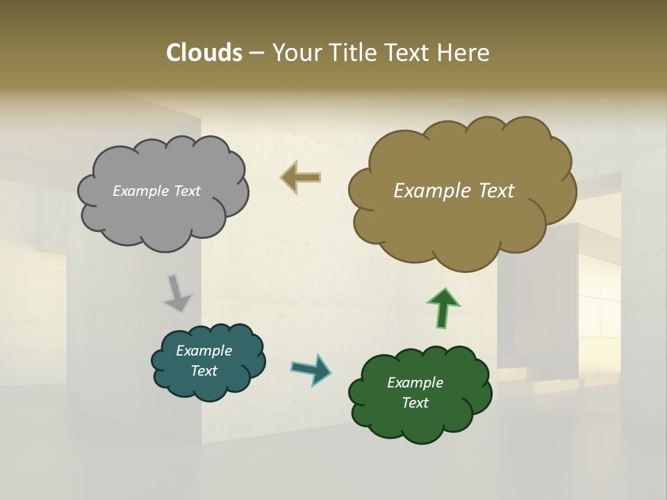 Minimalism Domestic Kitchen PowerPoint Template