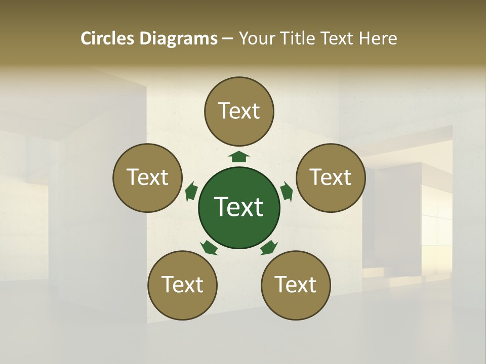 Minimalism Domestic Kitchen PowerPoint Template