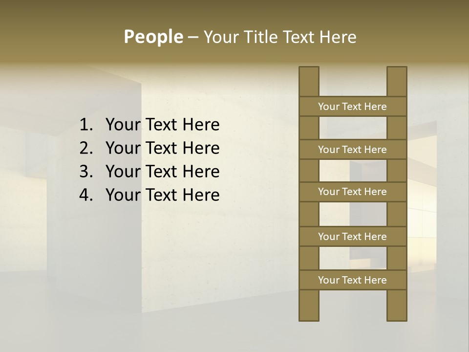 Minimalism Domestic Kitchen PowerPoint Template