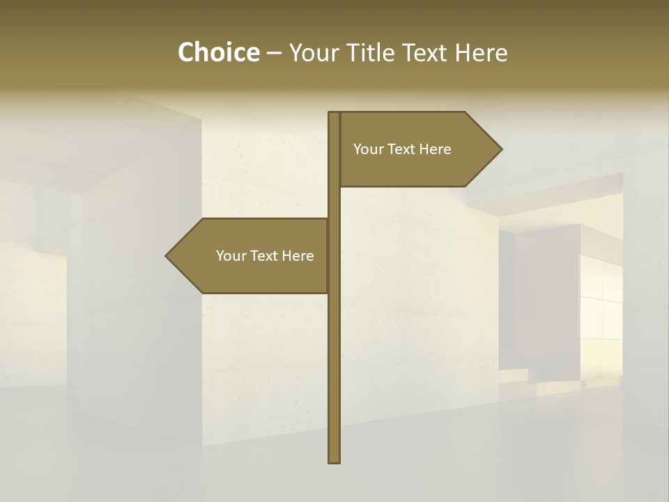 Minimalism Domestic Kitchen PowerPoint Template