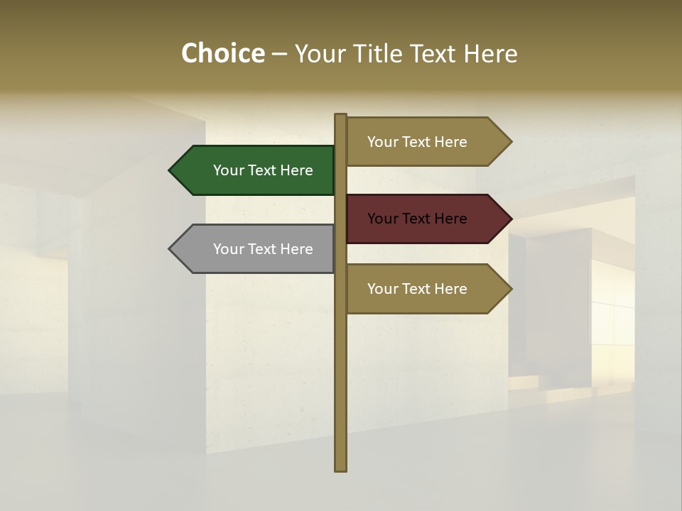 Minimalism Domestic Kitchen PowerPoint Template