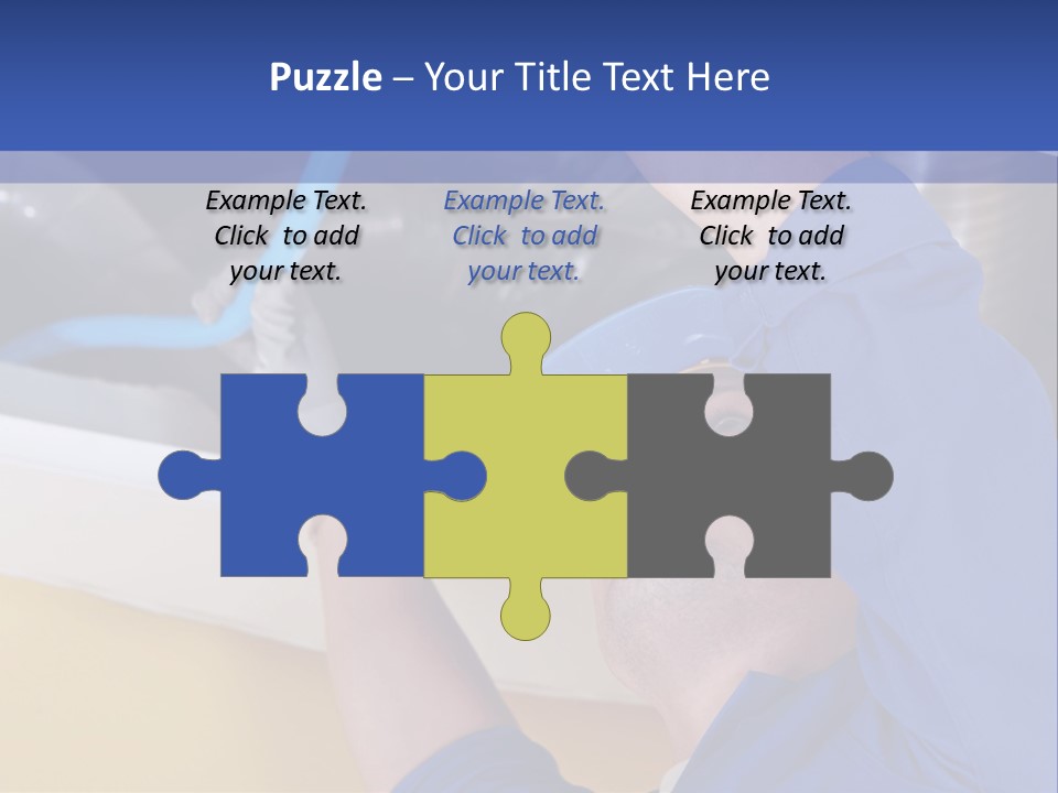 A Man Working On An Air Conditioner PowerPoint Template