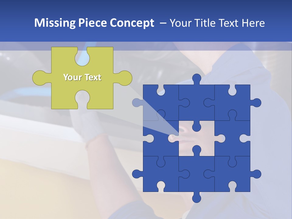 A Man Working On An Air Conditioner PowerPoint Template