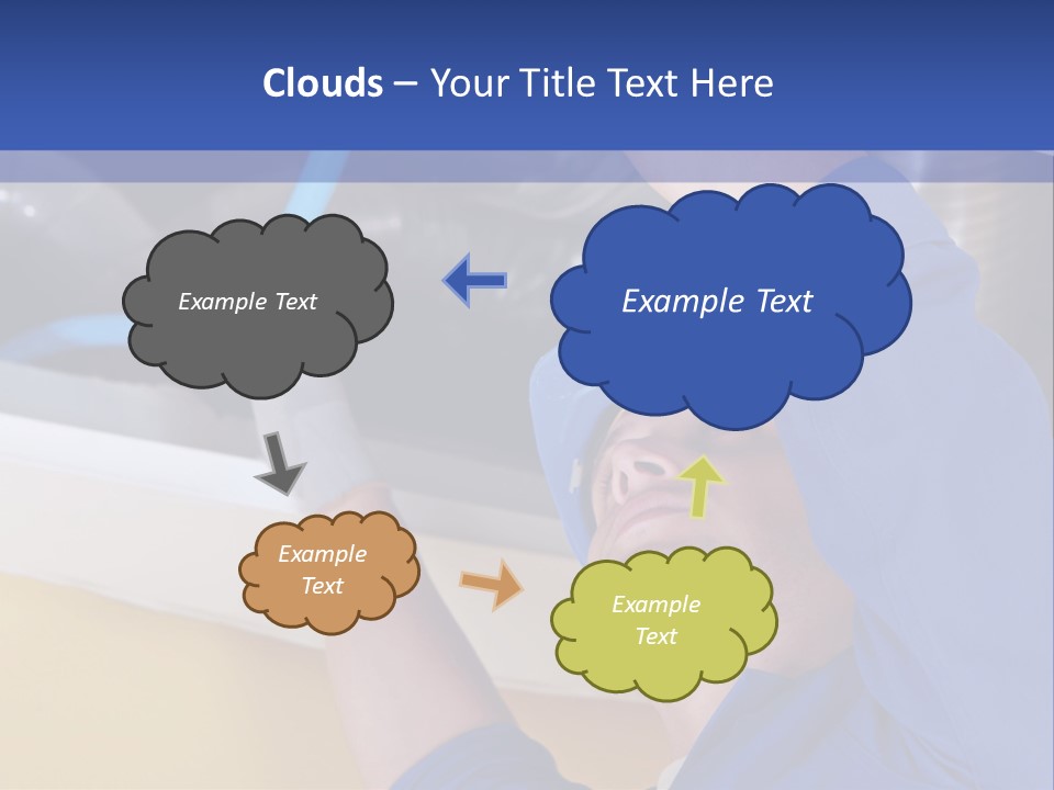 A Man Working On An Air Conditioner PowerPoint Template