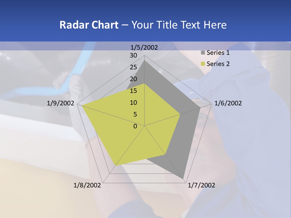 A Man Working On An Air Conditioner PowerPoint Template