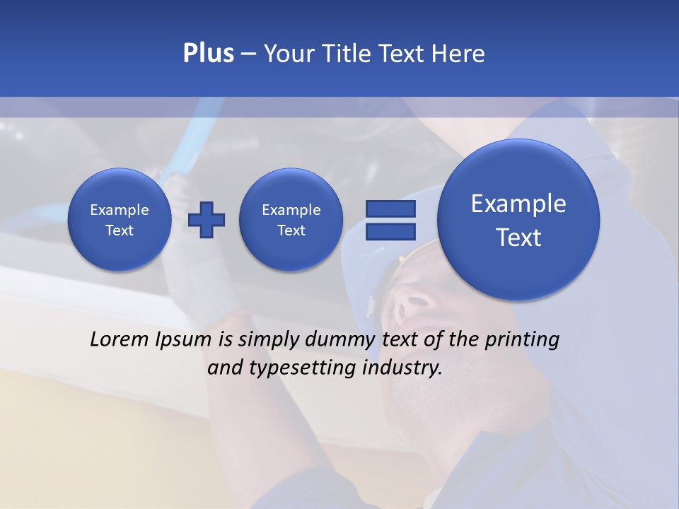 A Man Working On An Air Conditioner PowerPoint Template