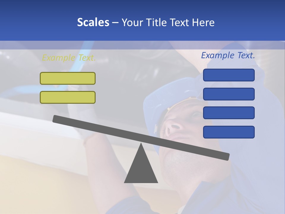 A Man Working On An Air Conditioner PowerPoint Template