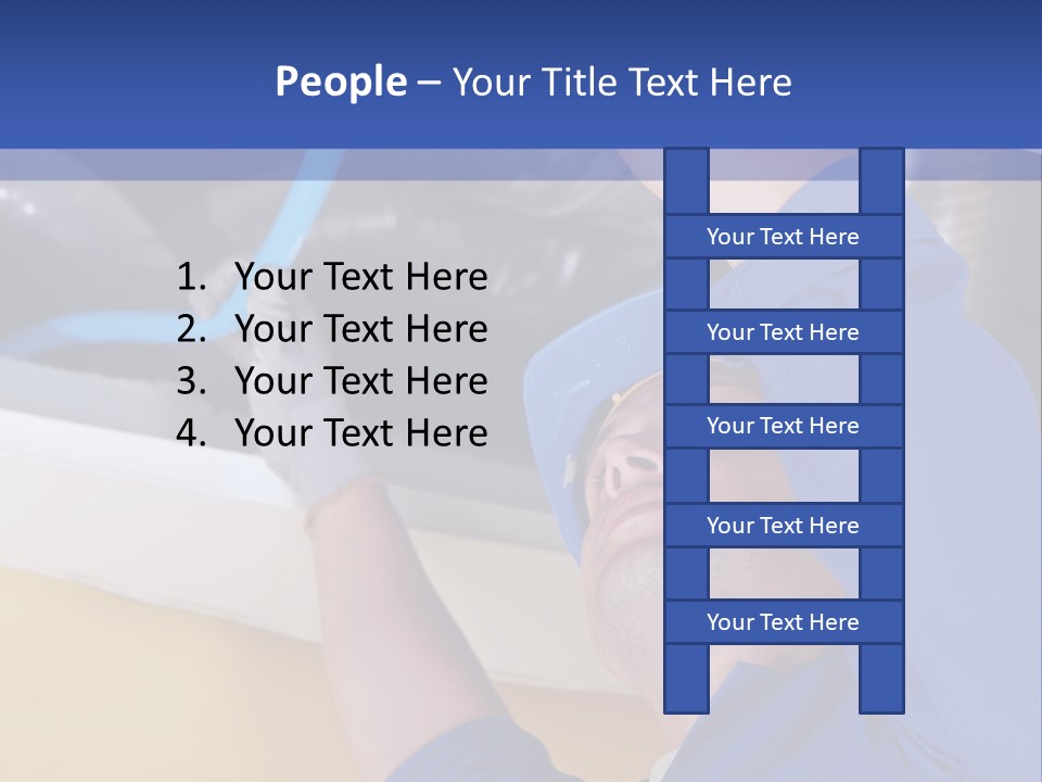 A Man Working On An Air Conditioner PowerPoint Template