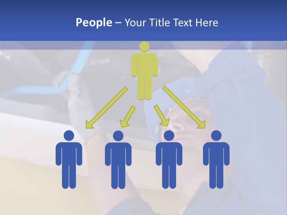A Man Working On An Air Conditioner PowerPoint Template