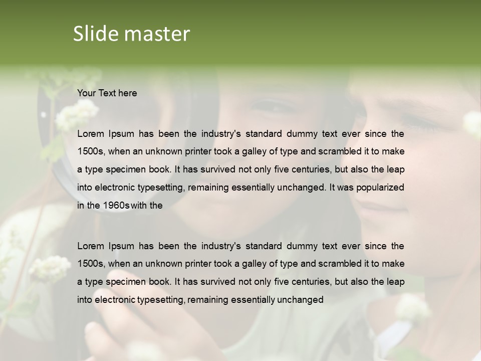 Scotland Female Engraving PowerPoint Template